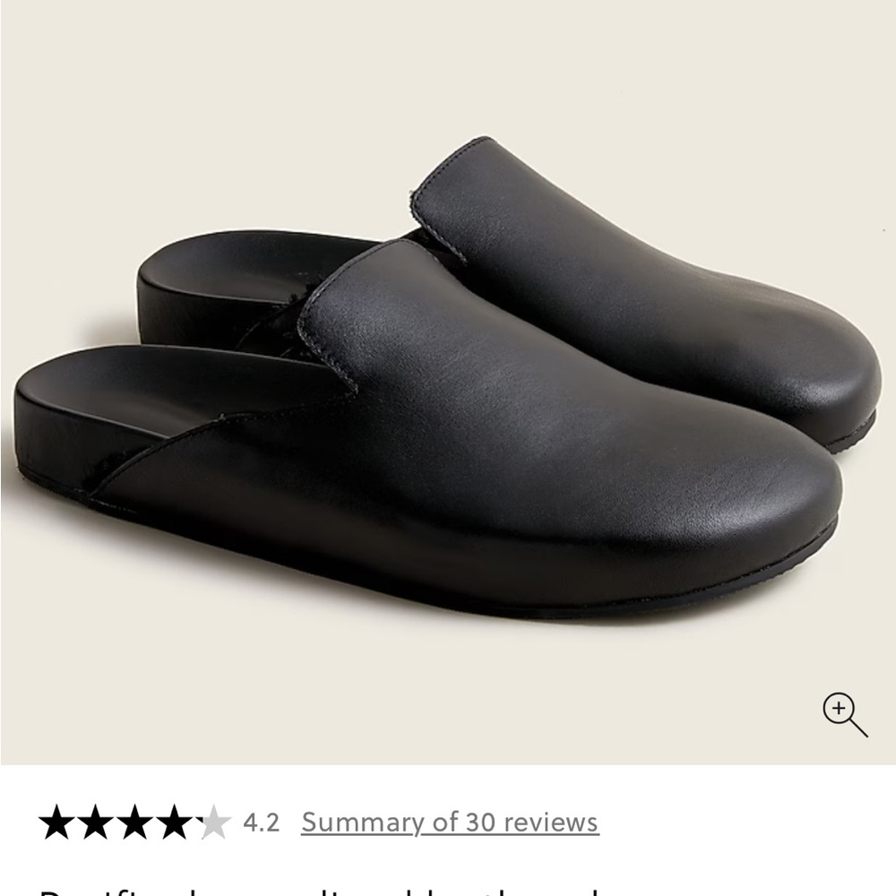 NWT J. Crew Pacific Sherpa-lined leather clogs, Black, 12